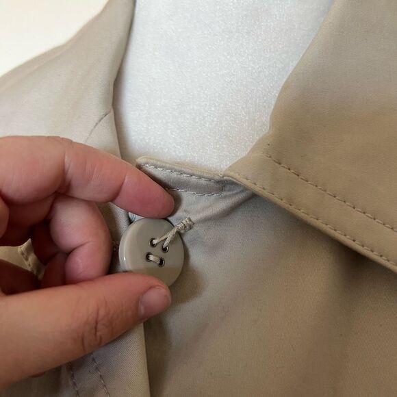 Tan coach pea coat small longer good condition warm - Picture 5 of 5